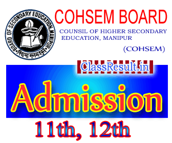 cohsem Admission 2020 class HSE, 12th Class, XII, +2, Plus Two