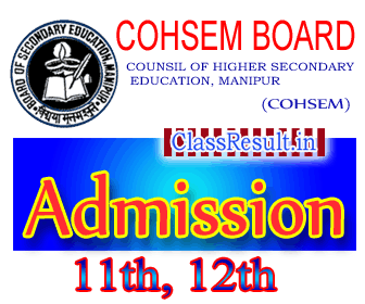 cohsem Admission 2024 class HSE, 12th Class, XII, +2, Plus Two