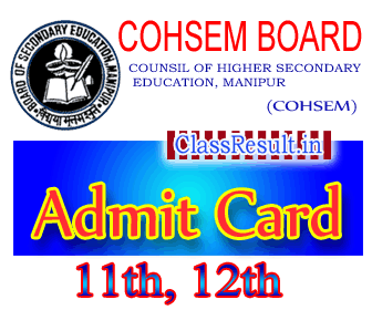 cohsem Result 2022 class HSE, 12th Class, XII, +2, Plus Two